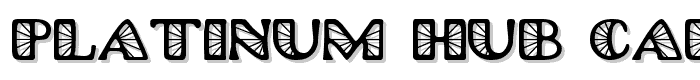 Platinum Hub Caps Spoked font